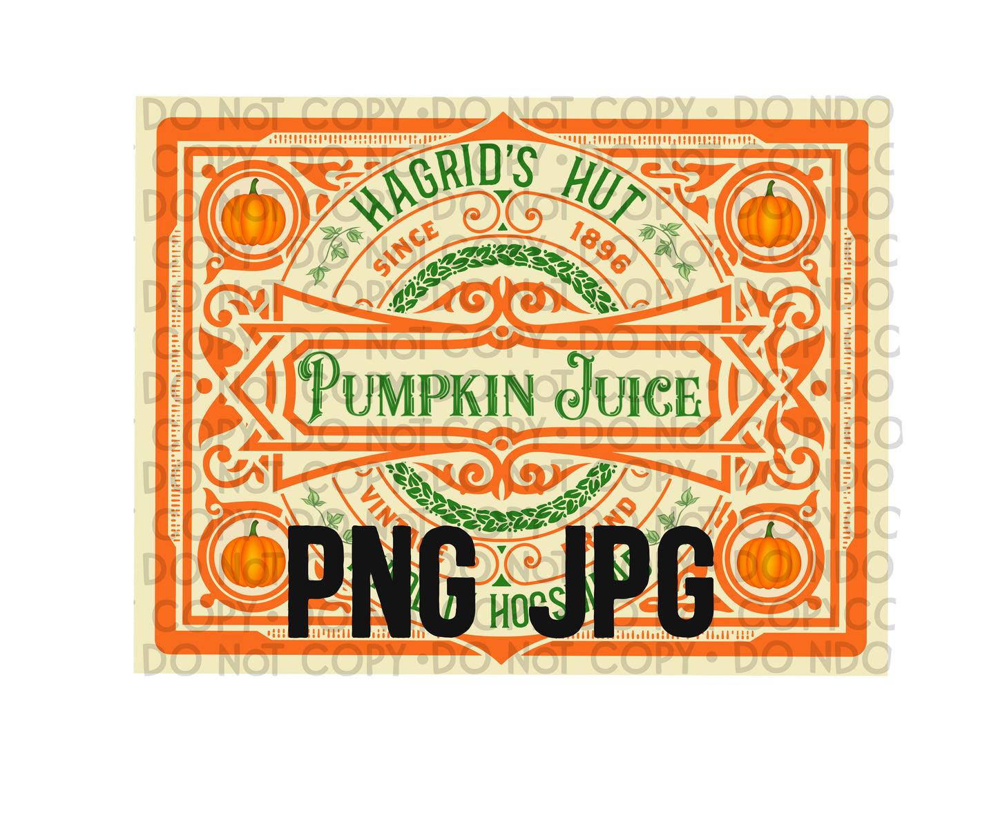 Digital Pumpkin Juice Label